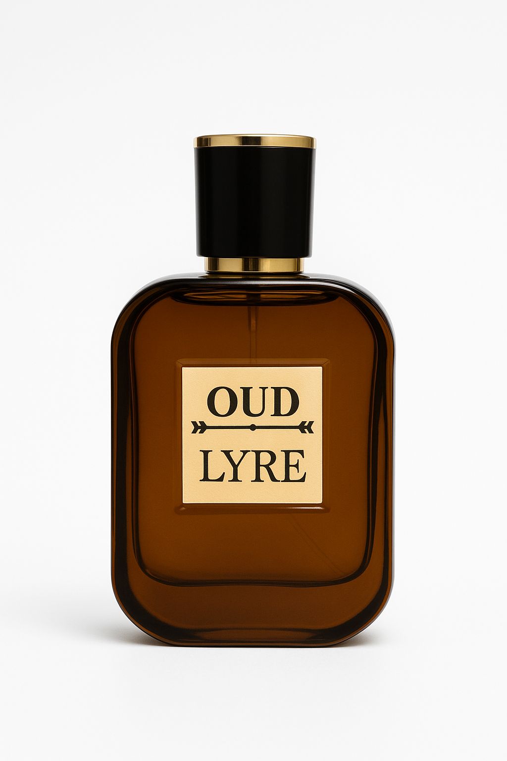 Front view of OUD by LYRE bottle, premium long lasting oud perfume for men in Pakistan