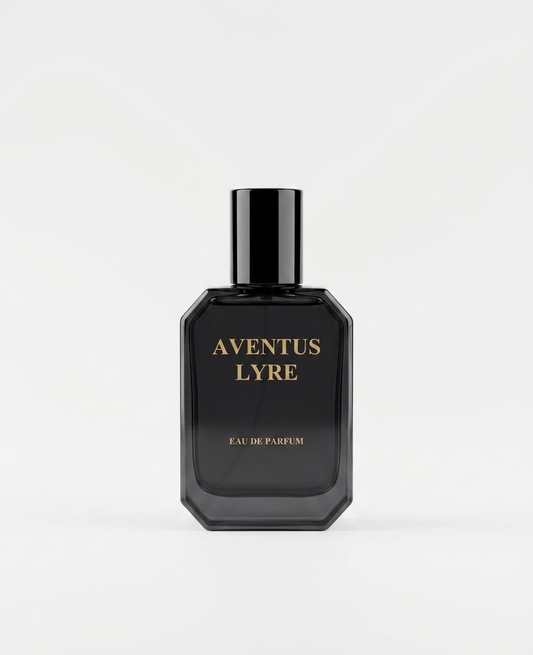 AVENTUS by LYRE perfume bottle front view fruity woody fragrance Pakistan