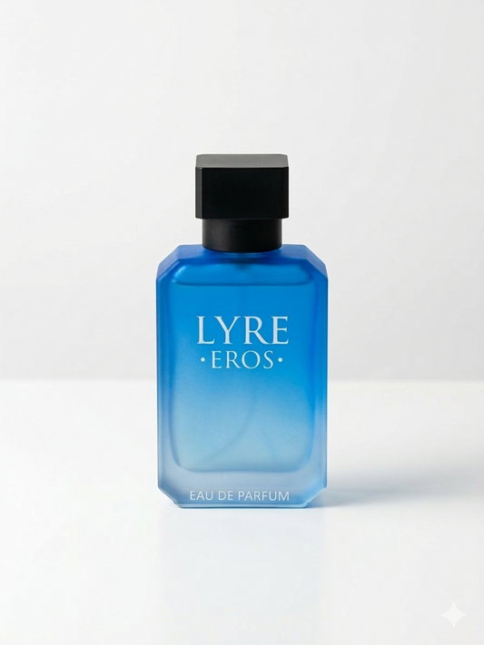 LYRE EROS men perfume bottle front view inspired by Versace Eros 50ml