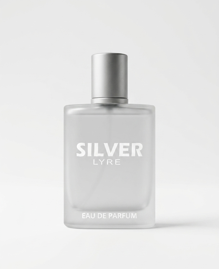 SILVER by LYRE perfume bottle fresh citrus musky fragrance Pakistan